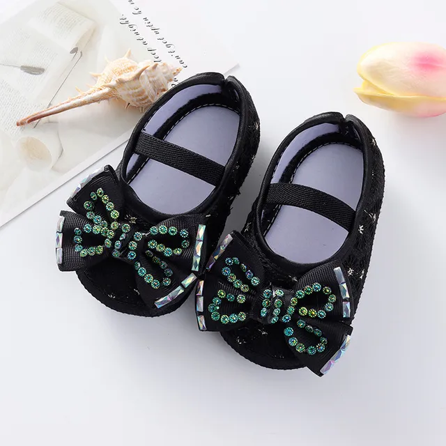 Baby Shoes Infat Newborn Girl First Walkers Butterfly Knot Princess Shoes  For Baby Girls Soft Soled Flats Moccasins From Angel_childhood, $5.6