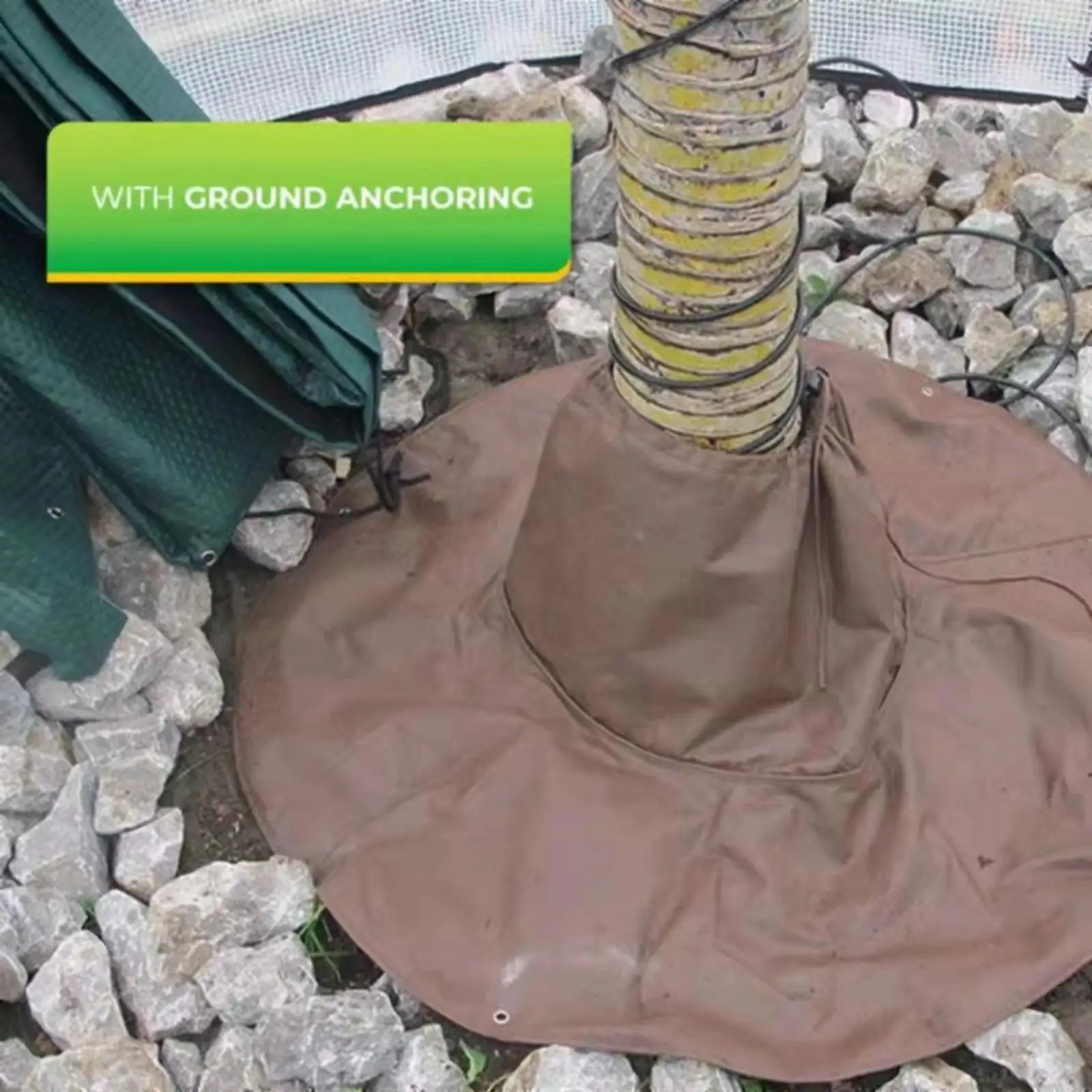 Brown Plants Against Frost Moisture Frost Cover Palm Tree Protector for Branches Poles Vegetation