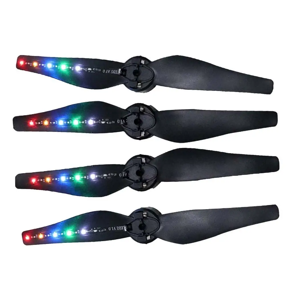 4pcs/set LED Light Flash Propellers 5332  for DJI  Air Spare Parts, Low Noise, 
