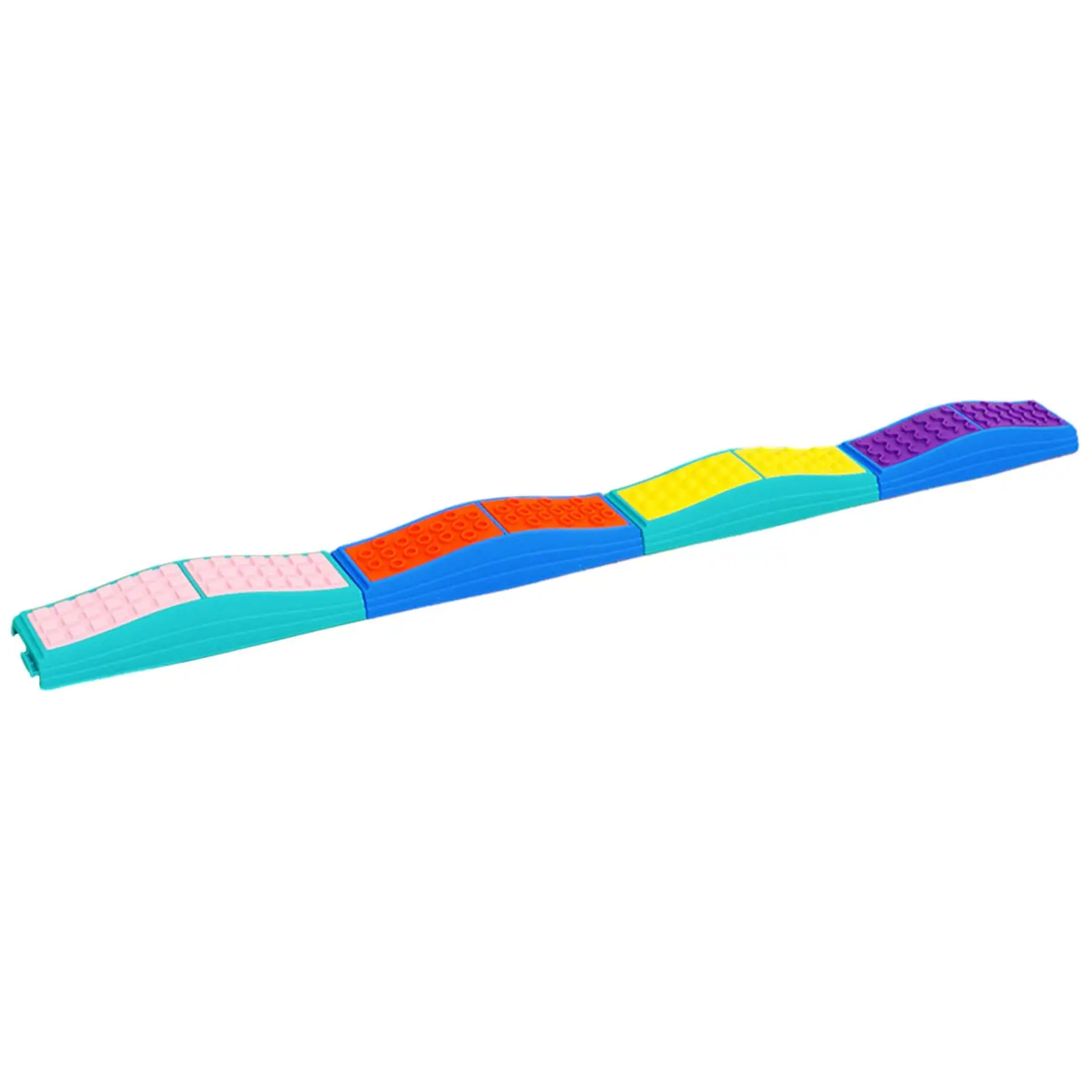 Colored Wavy Balance Beams Non Slip Textured Surface Promote Balance Strength Coordination Children Learning Toy Obstacle Course