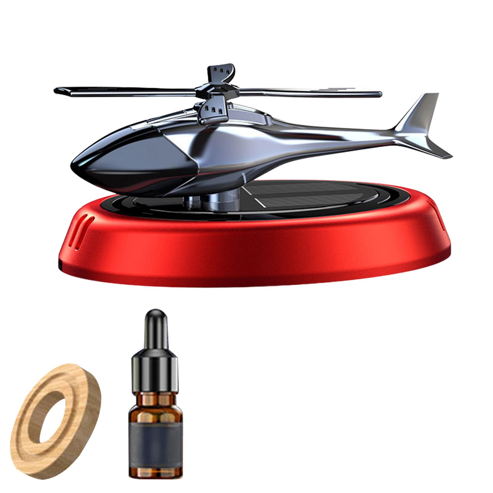 Solar mute Gift Solar Autorotation Dual Frequency Mode Perfume Diffuser Decor Helicopter Car Air Freshener