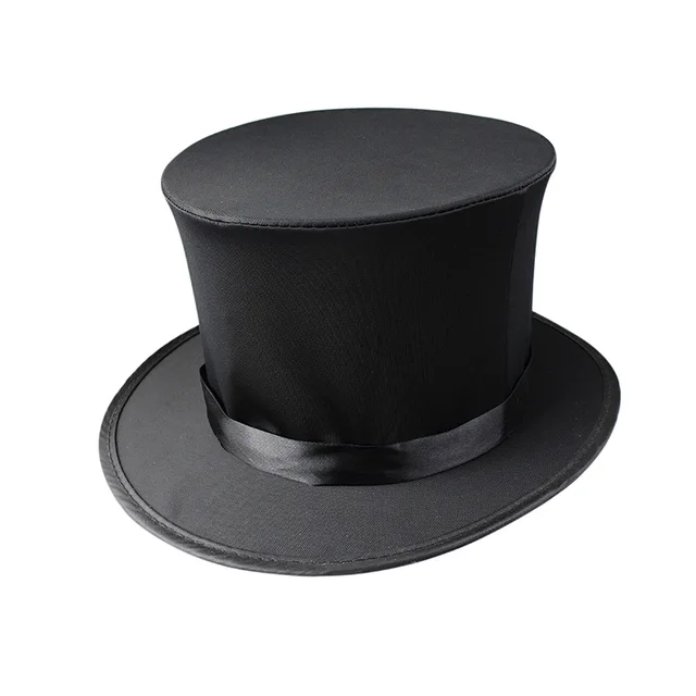 Sombrero de Copa Negro Plegable (Collapsible Top Hat) - Tienda de Magia en  Lima - JHOLU MAGIC