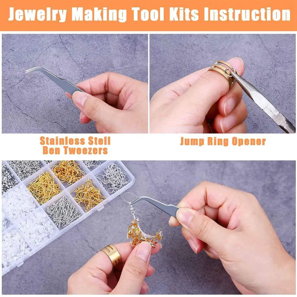 2682Pcs EarMaking Supplies Kit with Findings Posts Tools Accessories