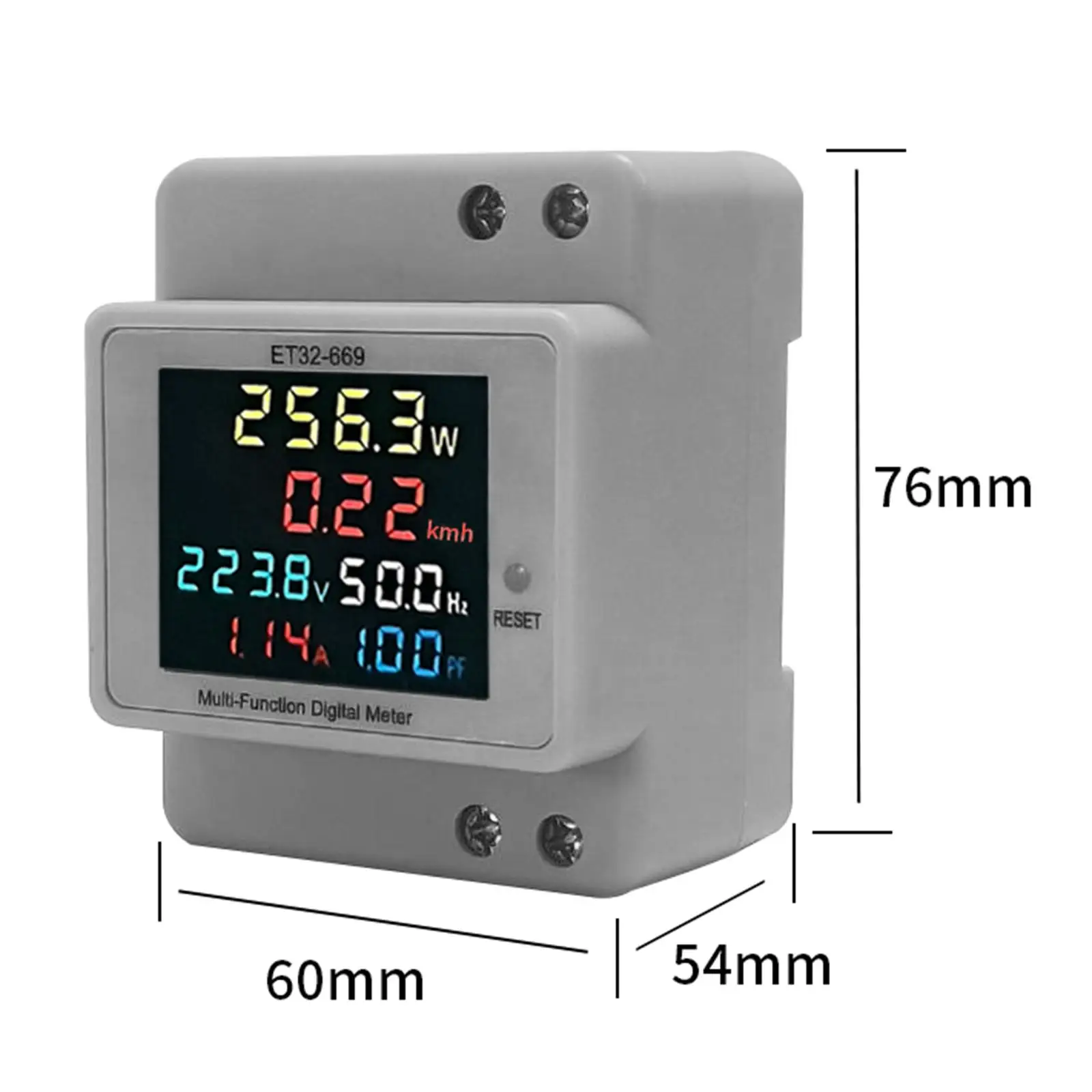 Single Phase Energy Meter LCD Display AC40-300V Rail Mounted Meter Energy Tester Household Smart Electricity Meter for Household
