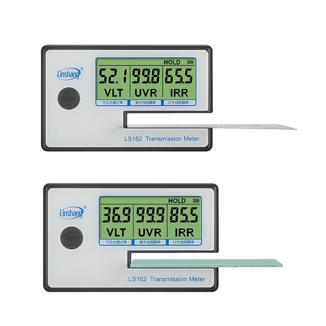 Digital Car Window Tint Meter Portable Solar Tester Meter Visual Light  Transmission Tester Filmed Glass Tester UV IR Rejection Meter Spectrum  Tester