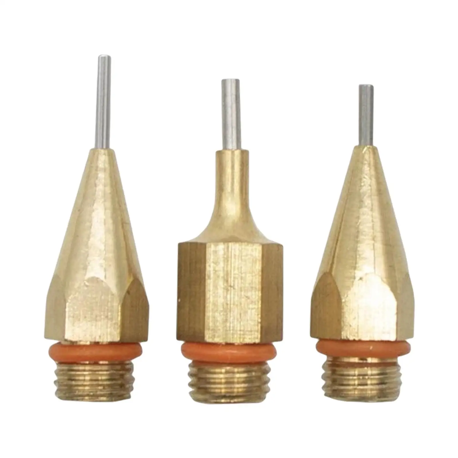 3Pcs Copper Glue Tool Nozzle Glue Tool Accessories 1.0x40mm 1.3x40mm 1.5x45mm Small Hole Anti Leakage Nozzle Copper Nozzles
