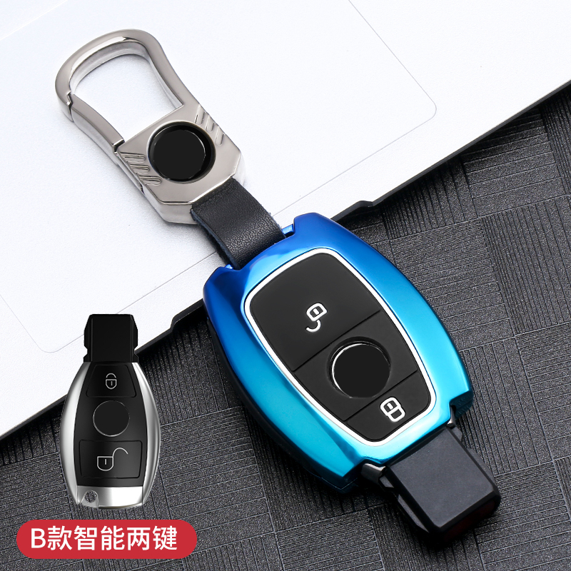 Lega Car Key Case Cover Protection Shell Cover accessori per Benz E C Class W204 W212 W176 GLC CLA GLA Car Styling - S79db3d0cfd9043ff8550ec3620597e8an