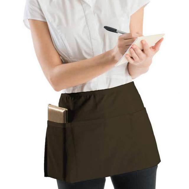 Grembiule Corto Da Cucina Mezza Vita - Impermeabile Con Tasca, Regolabile, Poliestere - Foto 6