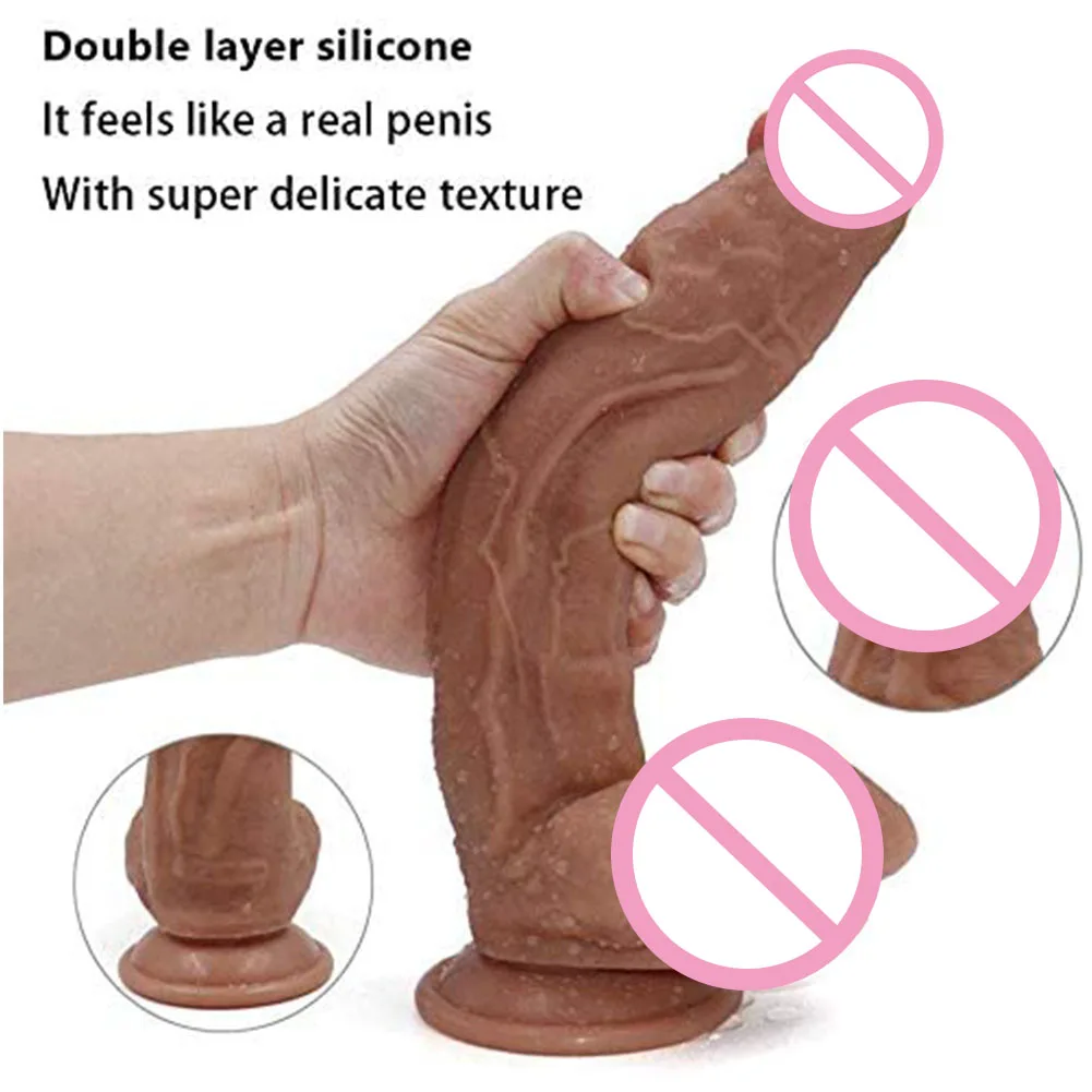 11 Inch Huge Realistic Dildo Silicone Penis Dong with Suction Cup Skin Feeling for Women Masturbation Anal Sex Toys for Adults