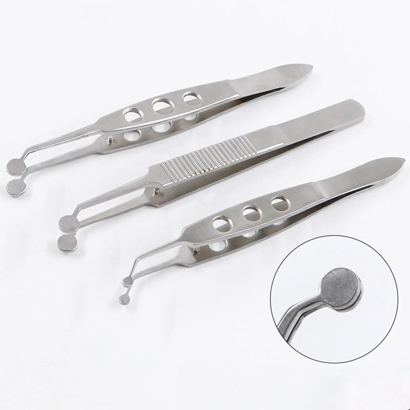Meibomian Gland Forceps Ophthalmic Stainless Steel Eye Tool High Precision Tweezer Clip Clamp for Eyelid Meibomian Flap