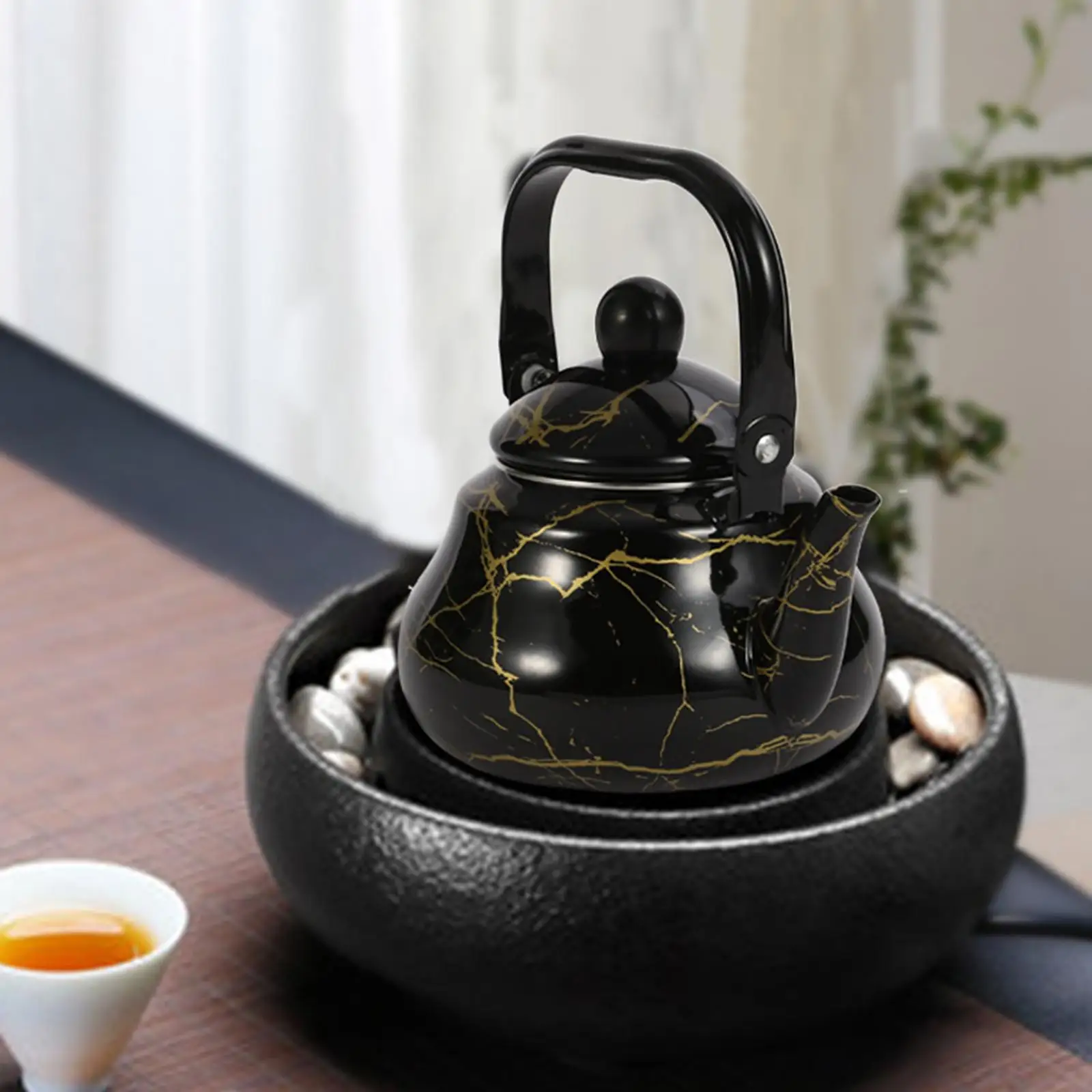 Large Capacity Teakettle Teapots Portable Pot for Home Kitchen Restaurant Picnic