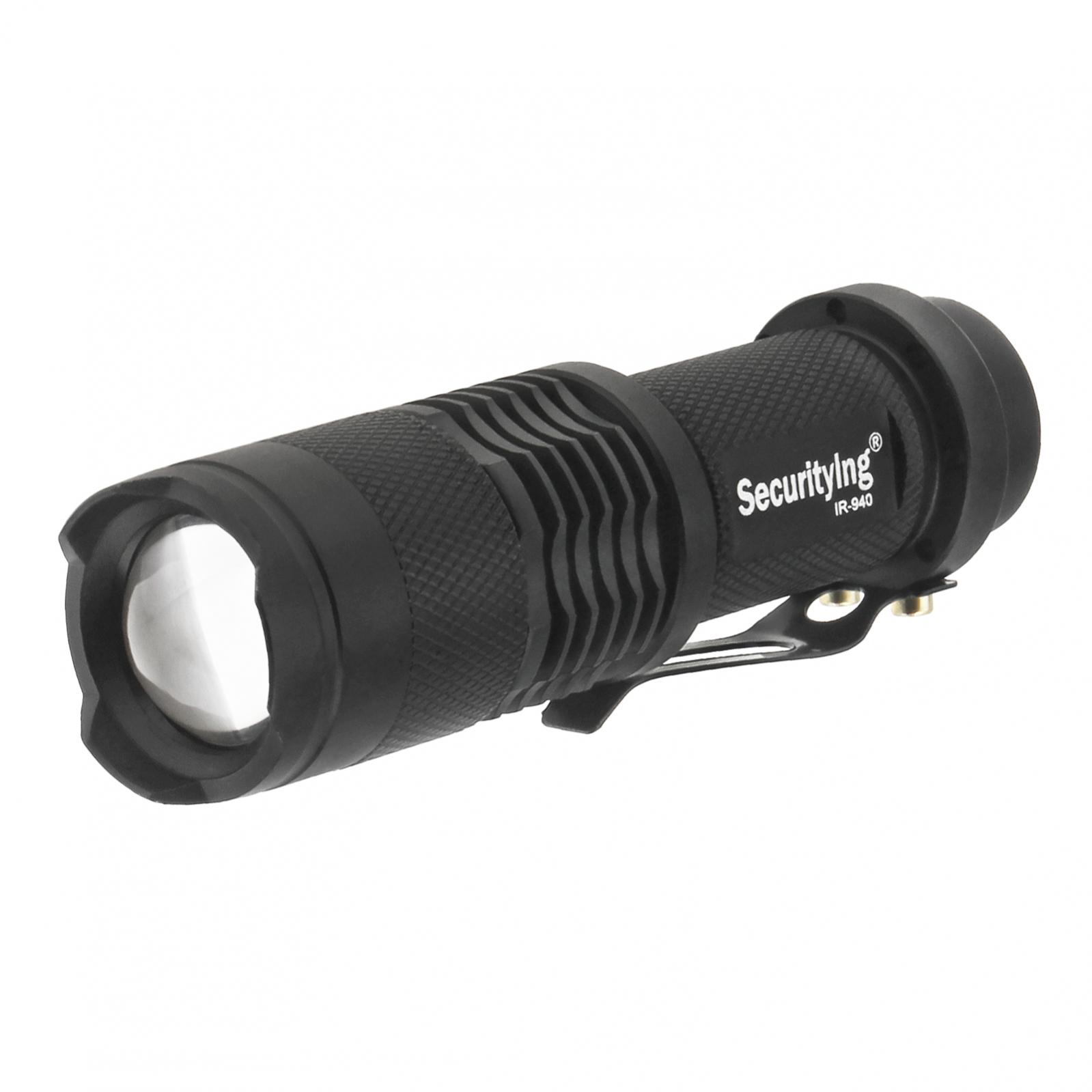 caça Tocha de radiação infravermelha, lanterna impermeável, mini bolso LED Flash Light