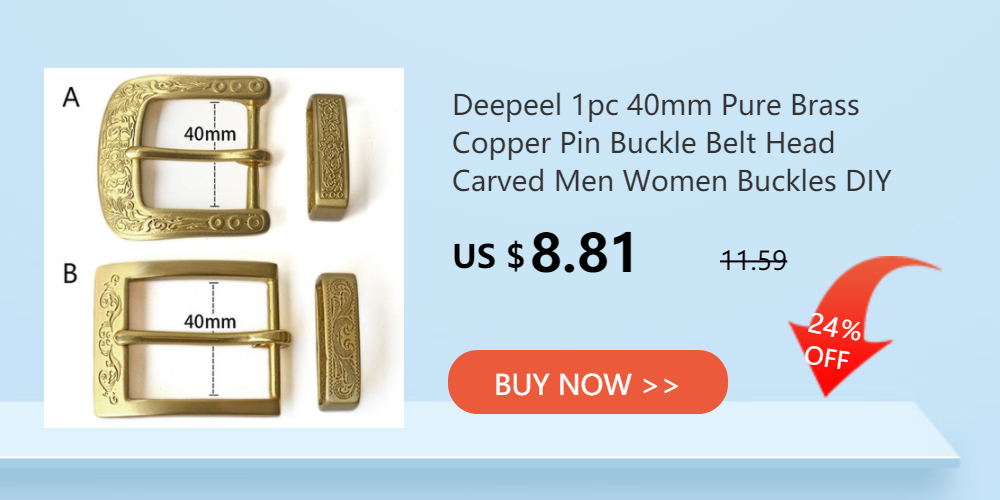 Deepeel 40mm Belt Loop Brushed Metal Solid Stainless Steel Strap 3.7-3.9cm Belts DIY Leather Craft Hardware Jeans Accessories