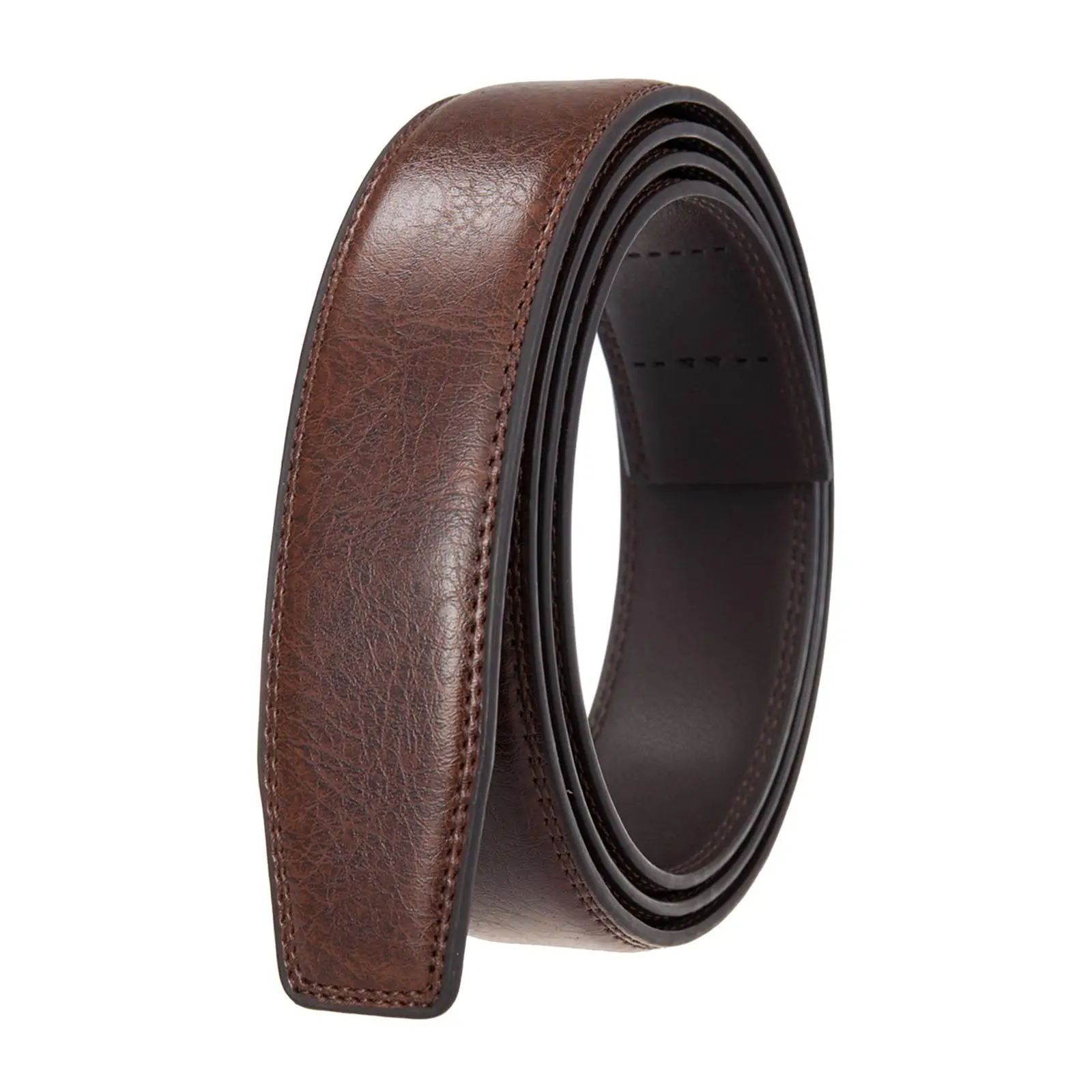 Mens Belt Strip 3.5cm Wide Without Buckle Waist Strap Dress Comfort Belt