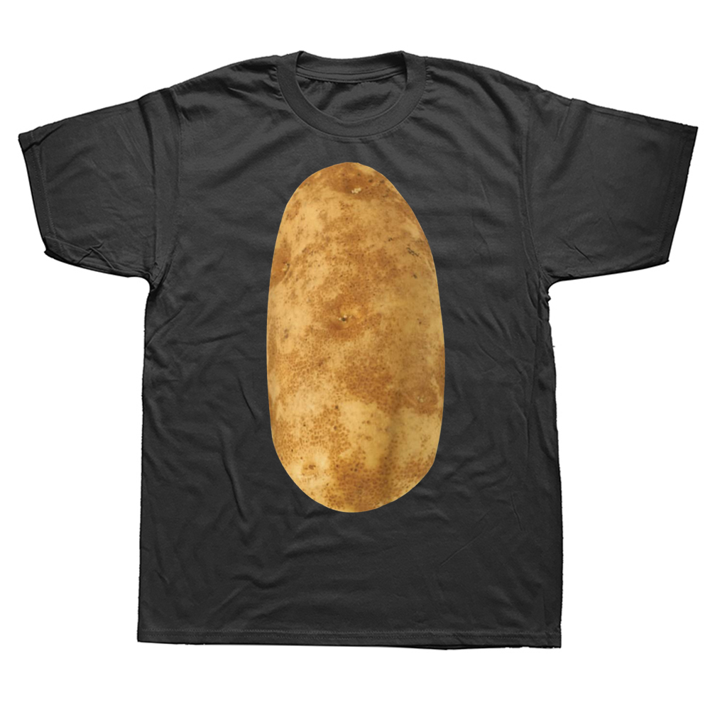 Lustige Kartoffeln T Hemd Halloween Kostüm Grafik Baumwolle Streetwear Kurzarm Geburtstag Geschenk Sommer Stil T-shirt Herren Kleidung – Detail 2