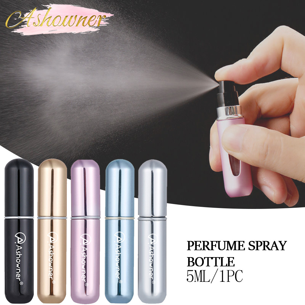 Best of 5ml Perfume Spray Bottle Mini Portable Refillable Aluminum Atomizer Bottle Container Perfume Refill Travel Cosmetic Tool Reviews & Tips