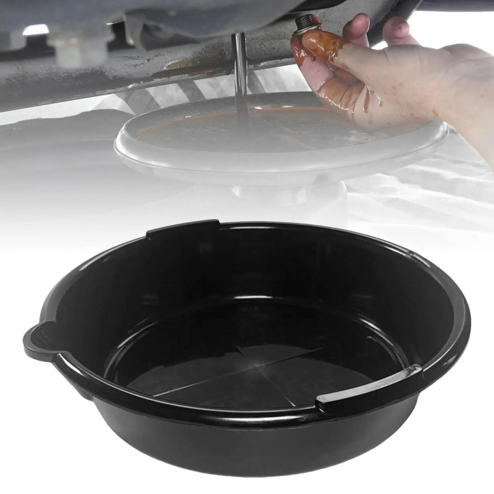Oil Drain Container Leak Proof Anti Splash Easy Cleaning Car Oil Change Pan