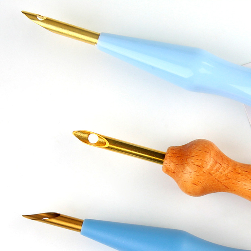 Description Picture 4 of item1pcs Embroidery Punch Needles Poking Cross Stitch Knitting Needle for DIY Art Craft Handmade Sewing Accessories Threader Tools