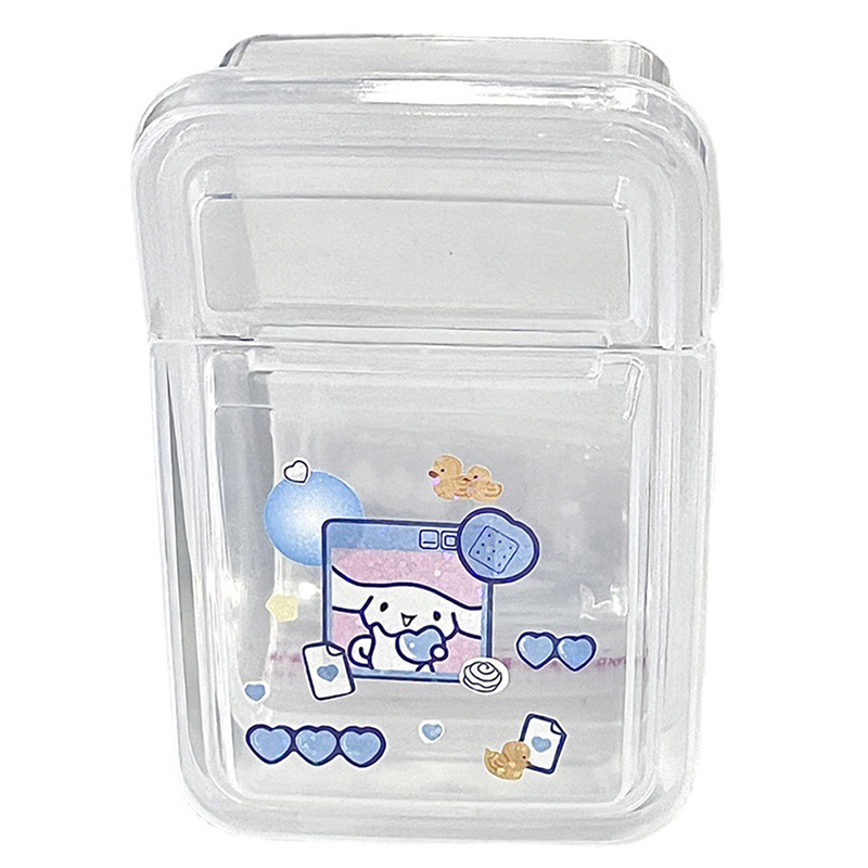 Title 7, 1PCS Rectangular Transparent Storage Box With L...