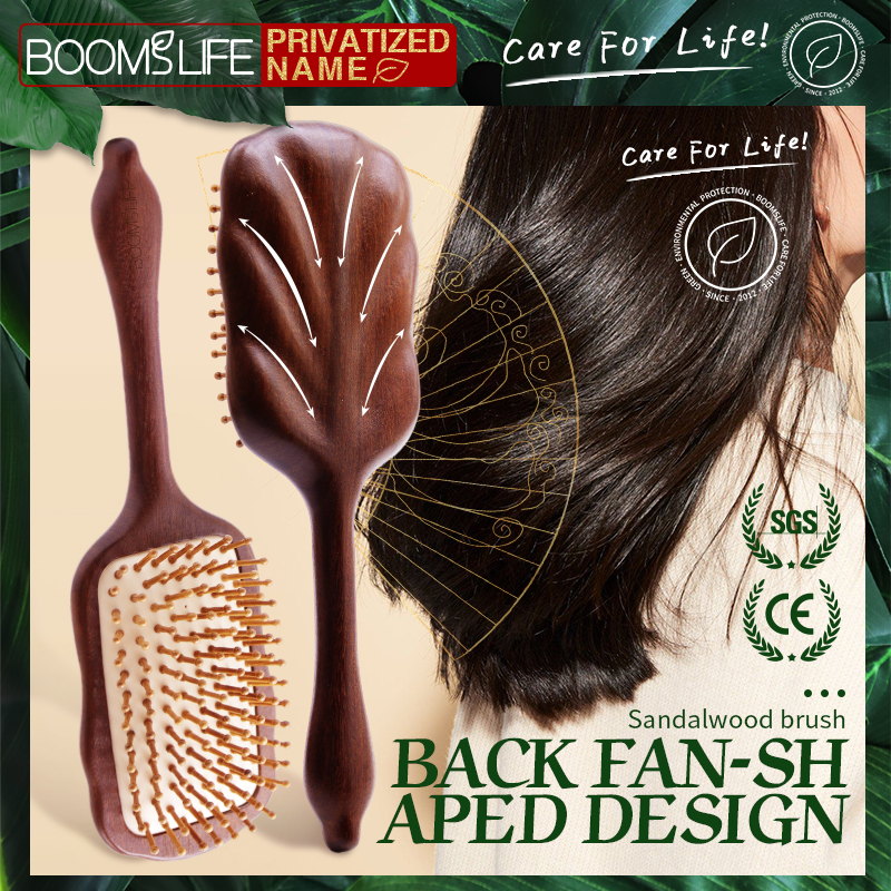 Best of Luxurious Sandalwood Hair Brush Women Custom Wide Teeth Paddle Hairbrush Wooden Comb For Hair Massage Scalp Brush Brosse Cheveux Reviews & Tips