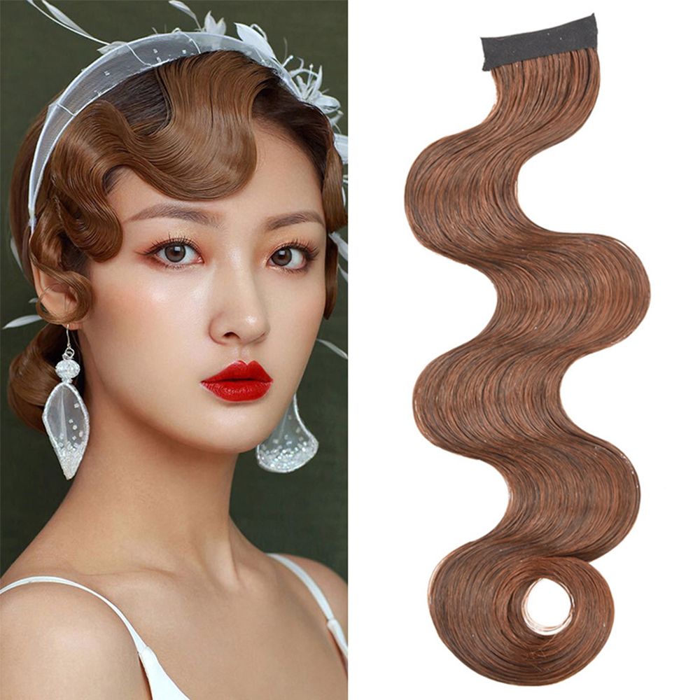 Best of Retro Natural Wig Wavy Bangs Cheongsam Curly Bangs Shanghai Night Style Matte Silk Matte Bang Synthetic Hair Piece Reviews & Tips - Image 3