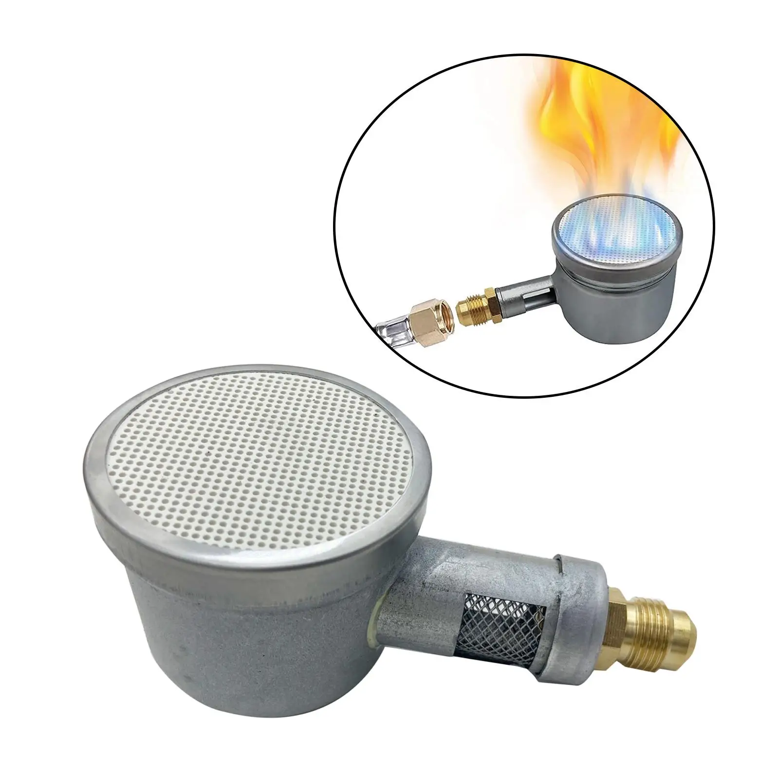 Portable Round Burner Head High Temperature Resistant for Outdoor Burner