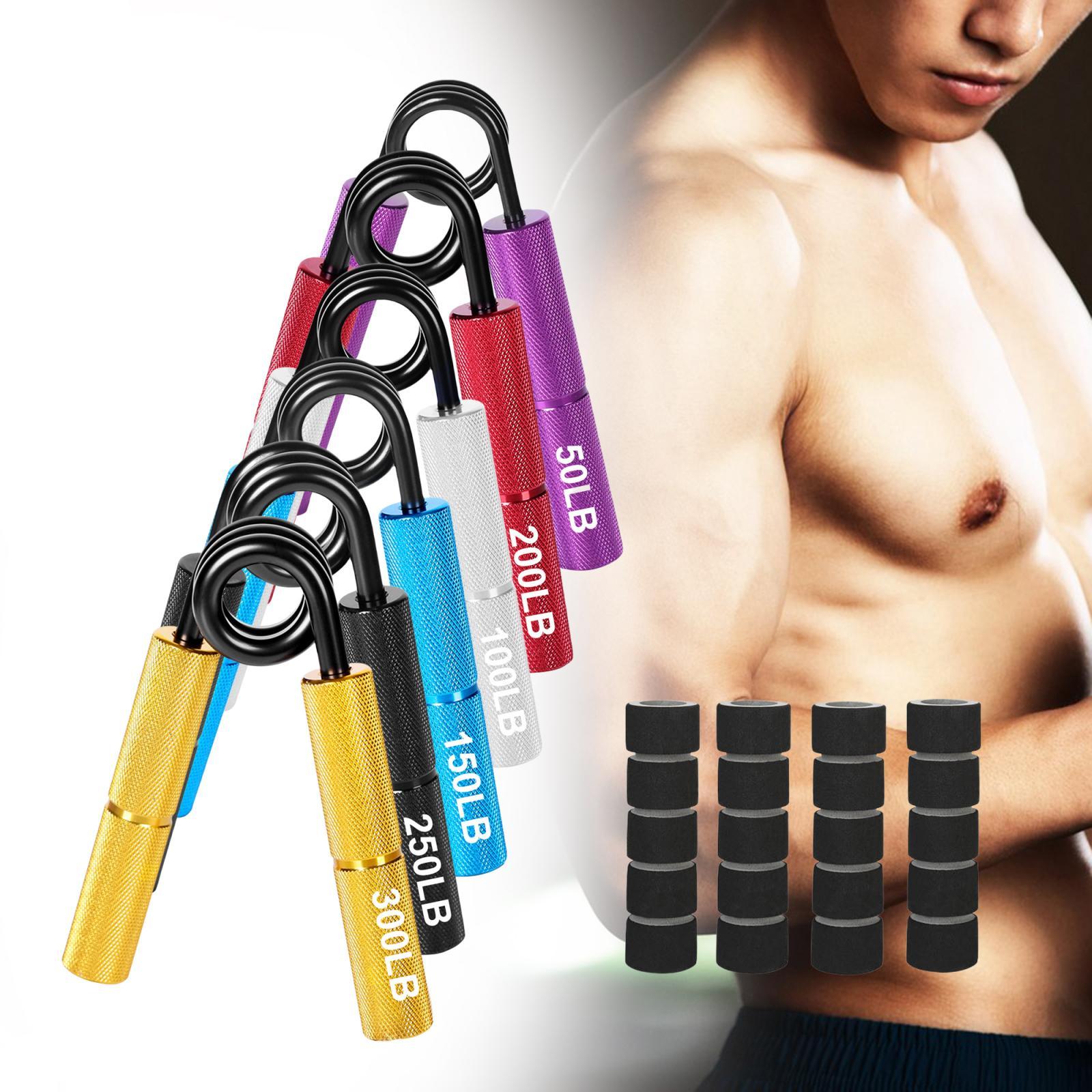 6pcs Exercise Grip Women Men Wrist Manual Equipment Hand Grip Strengthener