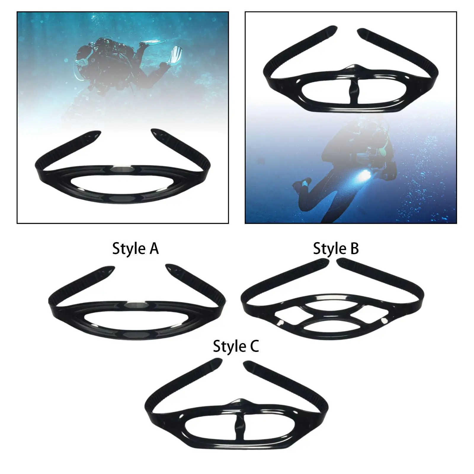 Diving Goggles Strap Replacement Flexible Silicone Diving Mask Strap Eyewear Accessories for Water Sports Snorkeling Free Diving