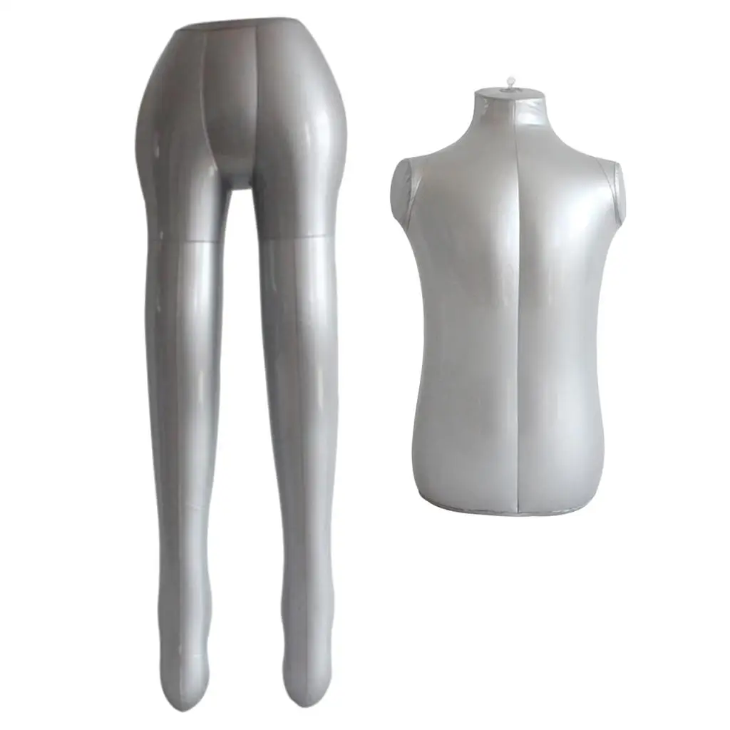 Inflatable Girl Mannequin Bust Leg Tops Trousers Display Dummy Models Holder