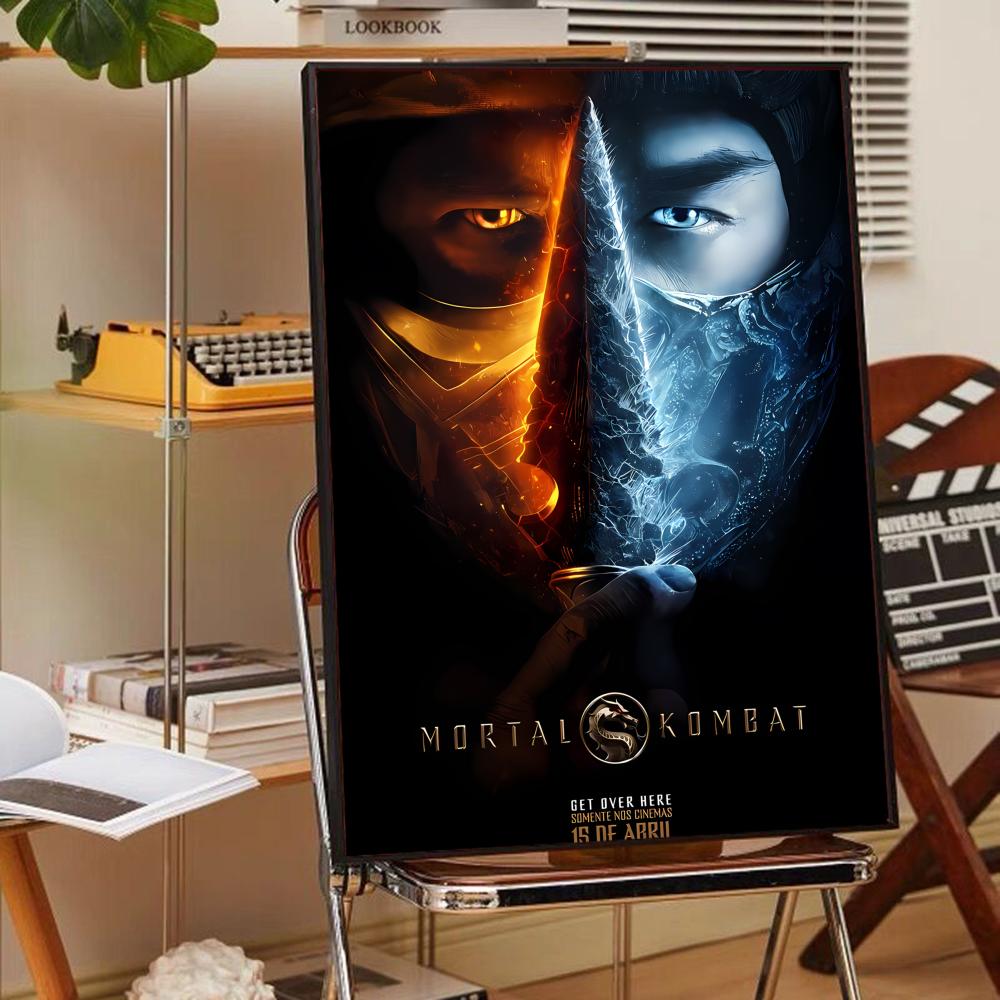 Mortal Kombat Game Classic Movie Posters Whitepaper Sticker DIY Room Bar Cafe Aesthetic Art Wall Painting