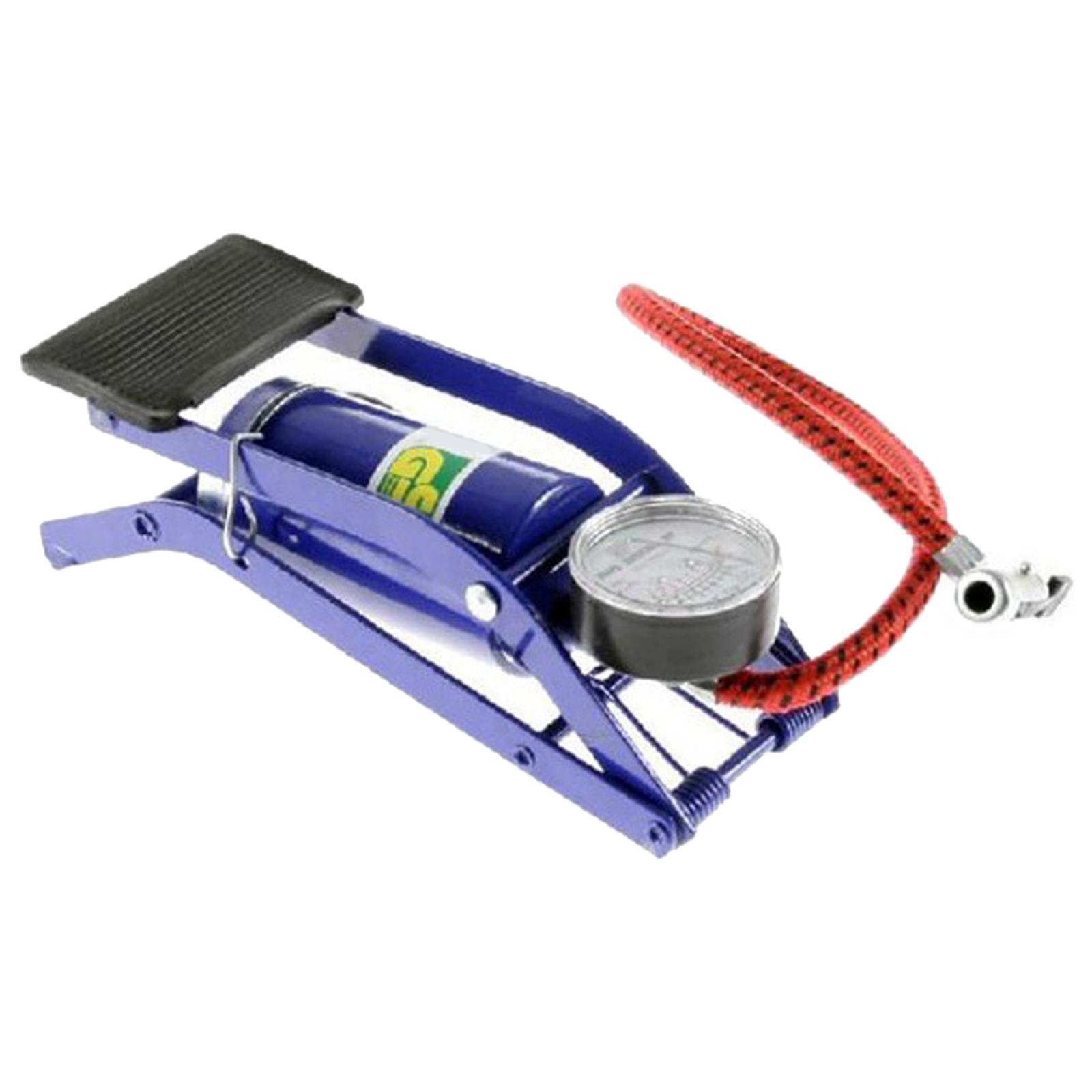 High Pressure Bike Floor Foot Pump with Pressure Gauge for Bicycle Balls Car