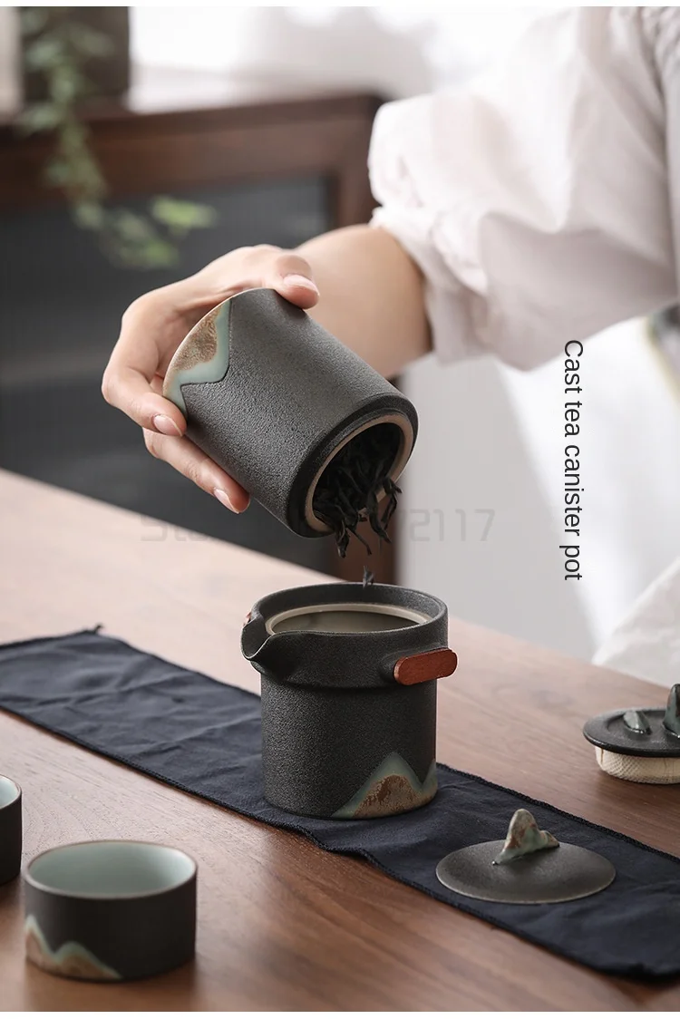 estilo japonês yuanshan zen áspero cerâmica família