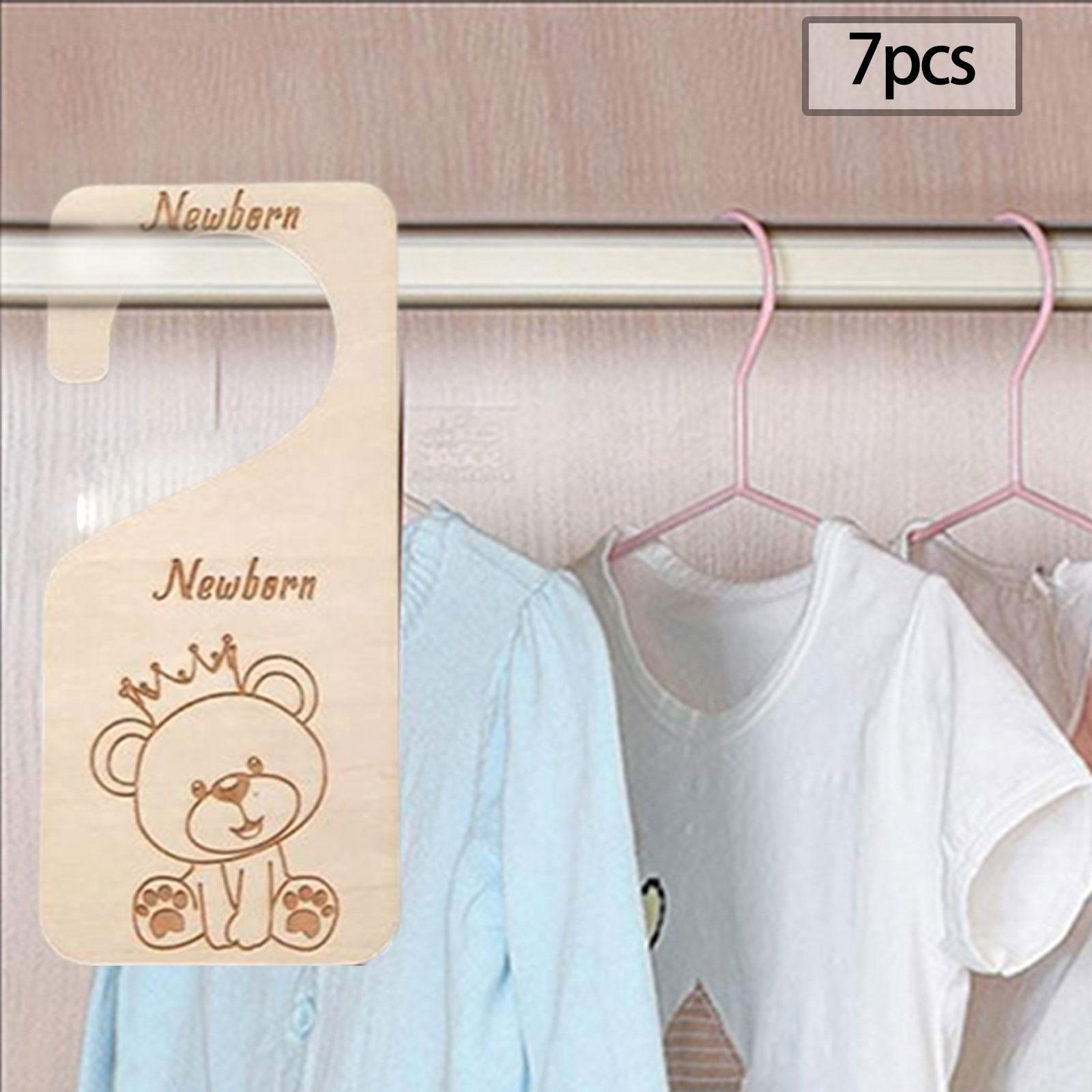 7 Pieces Closet Baby Size Dividers Newborn Closet Dividers for Bedroom New Mom Gift