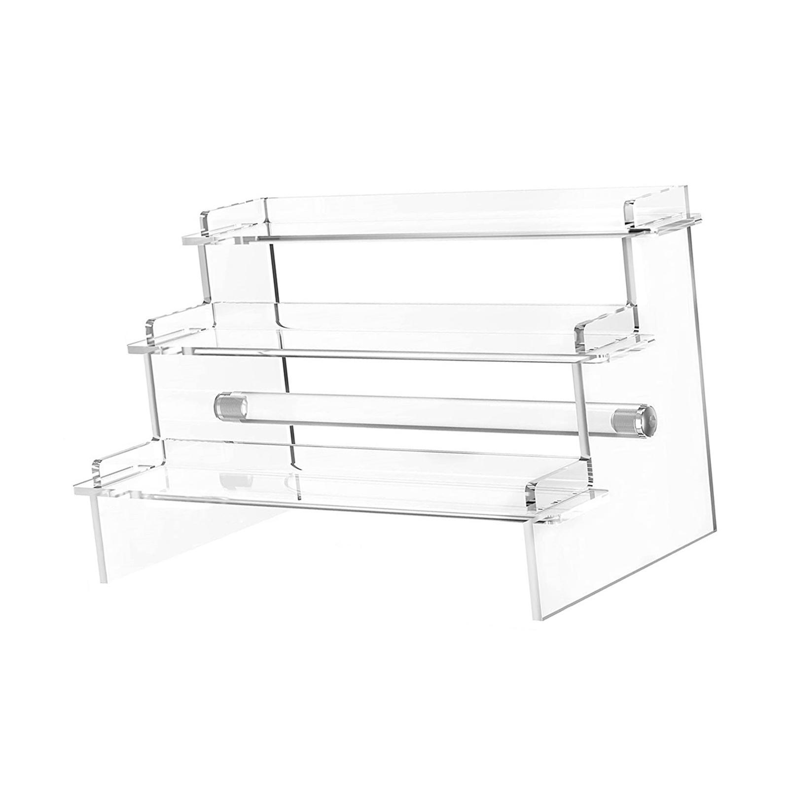 3 Tier Acrylic Display Riser Stand Perfume Organizer Sturdy Acrylic Stands for