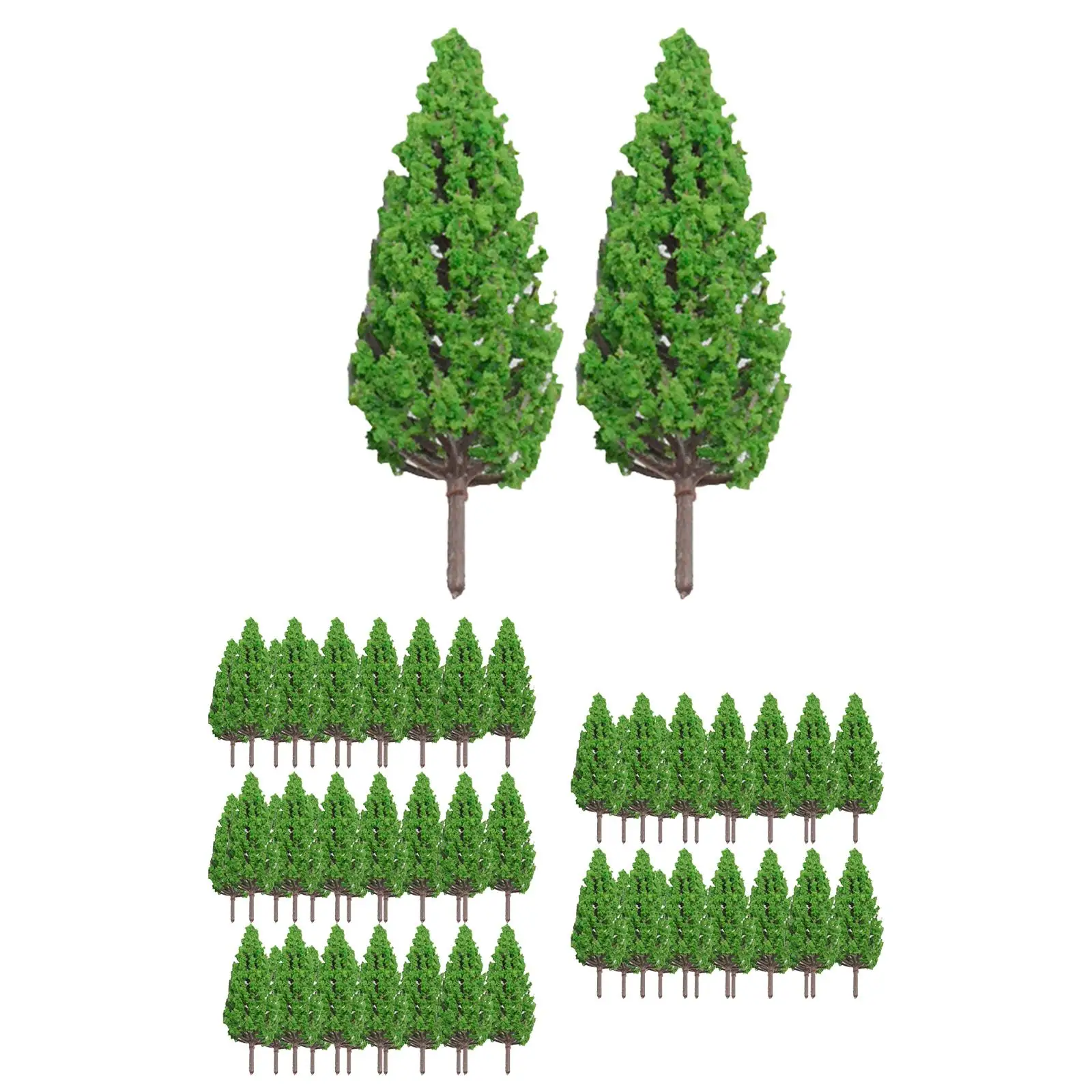 70x Mini Landscape Tree Model Trees for Building Model Diorama Layout Landscape Layout Miniature Scenery Fairy Garden Decor