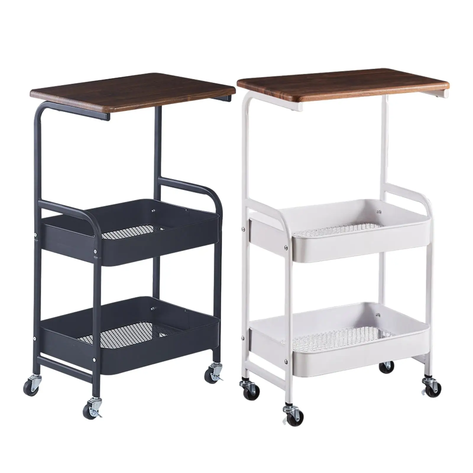 3 Tier Slim Storage Cart Fruits Holder Rustproof Slide Out Organizer Cart for Kitchen Office Bathroom Laundry Room Narrow Place