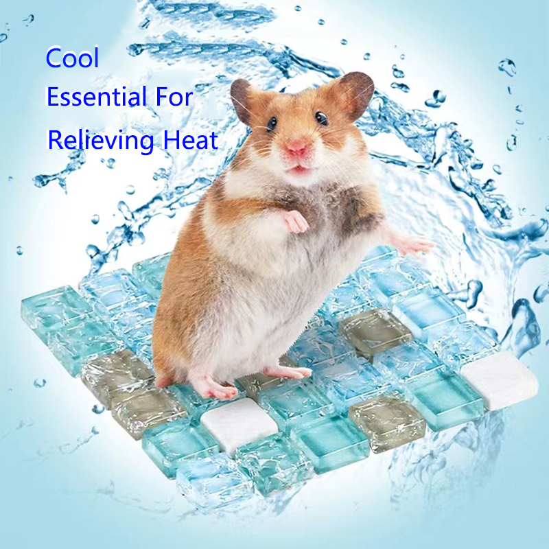 Kleine Pet Sommer Cooling Pad Kühlen Matte Harz Kühler Betten für Chinchilla Guinea Schwein Hamster Zubehör Hohe Qualität – Detail 5