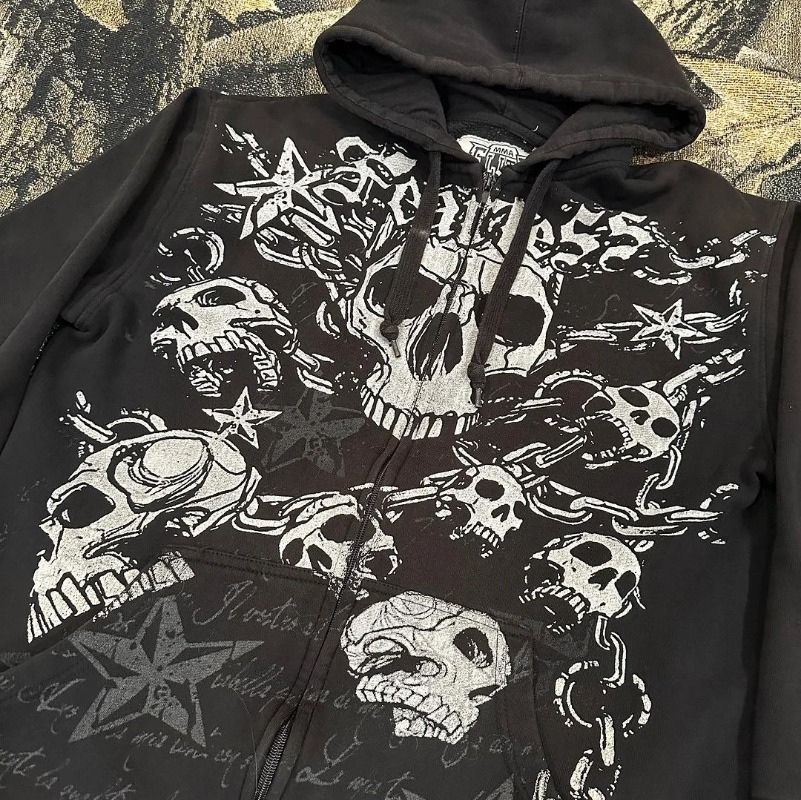 Hot Leathers Mens Sweet Demise Zipper Hoodie