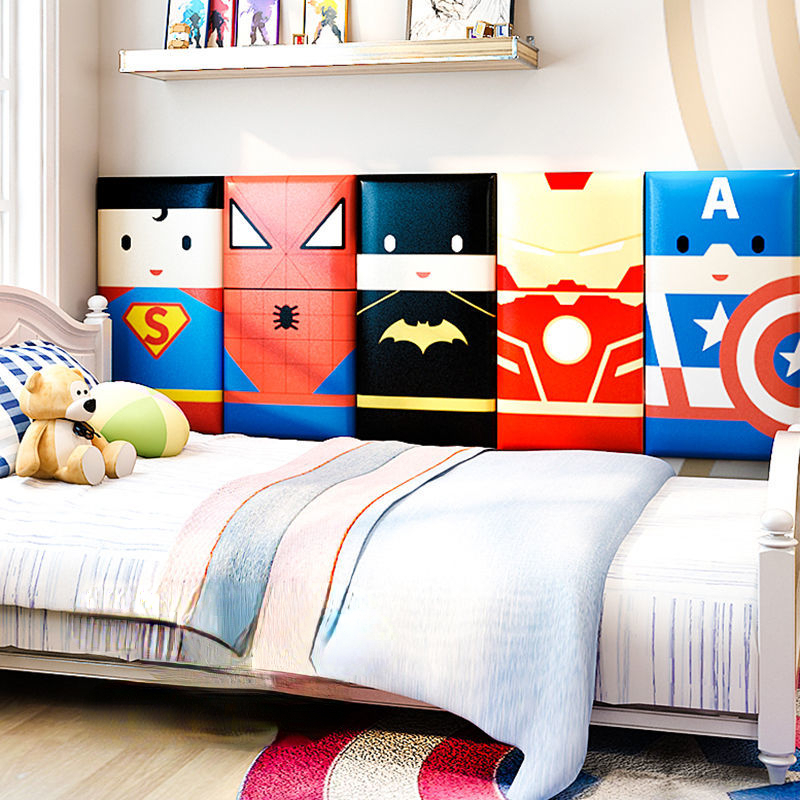 Description Picture 4 of itemCartoon Kids Room Bed Headboard Boy Bedroom Furniture Anti-collision Wall Panels Cabecero Cama Head Board Tete De Lit