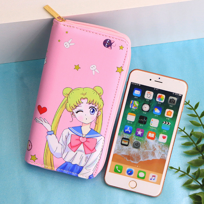 Sailor Moon Kawaii PU Long Wallet – Anime Cosplay Purse