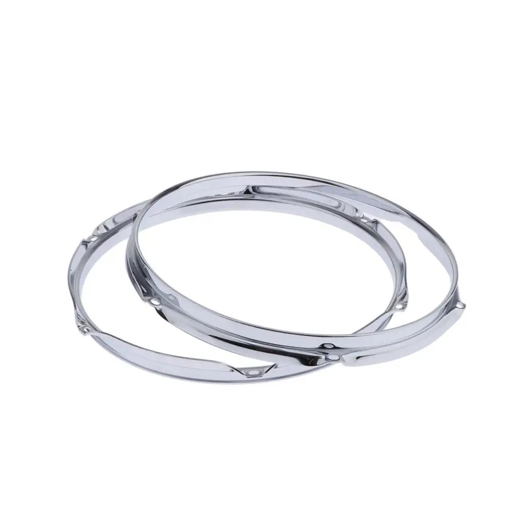 2.5mm Cast Melodic Tom Drum Hoops Set Accessories 12 Inch 6 Lugs