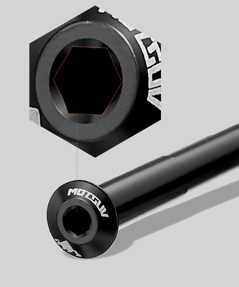 Description Picture 6 of itemBike Thru Axle Front Fork Shaft Skewers Rear Hub Thru Axle 12x126/162 M12xP1.5 M15 Bike Quick Release