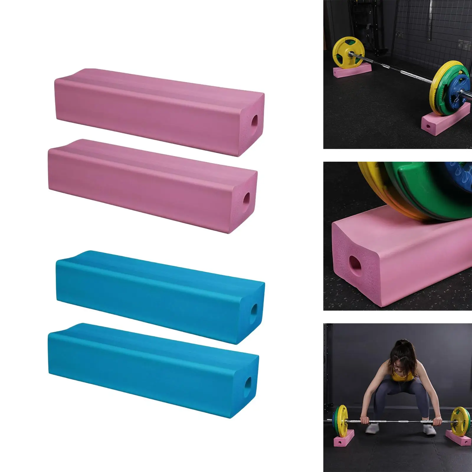 Fitness Barbell Pad Weight Lifting Drop Pads for Weight Training Barbell Plates Exercises