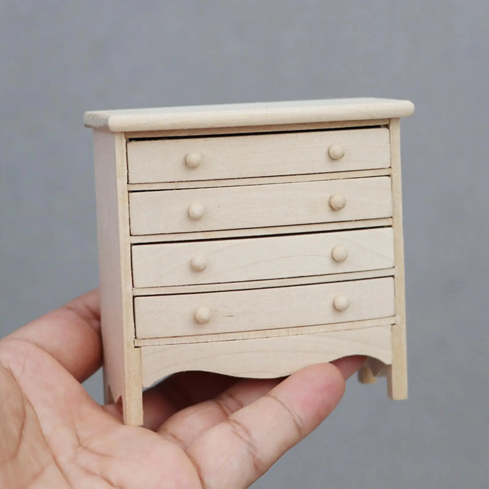 1/12 Scale Dollhouse Vertical Storage Cabinet Furniture Toy Ornaments