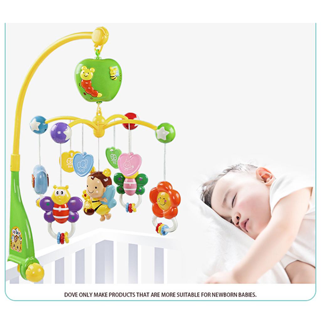 Baby MusicalMobile, Infant Bed Decoration Toy Hanging Rotating Bell with Melodies 