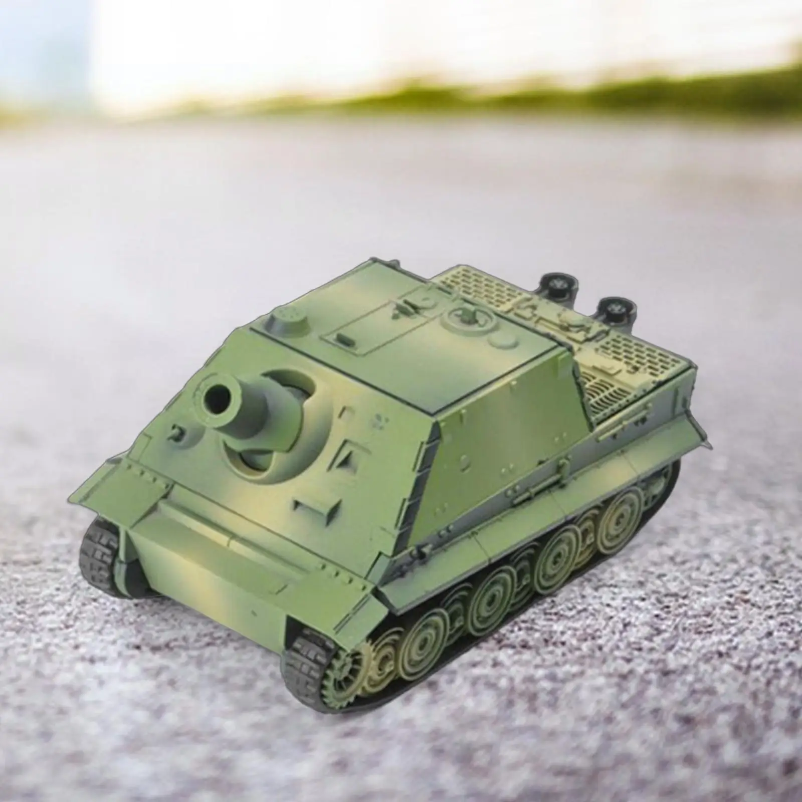 1/72 4D Assemble Tank Vehicle Model Toy Crafts Micro Landscape Toy Tank for Children Boys