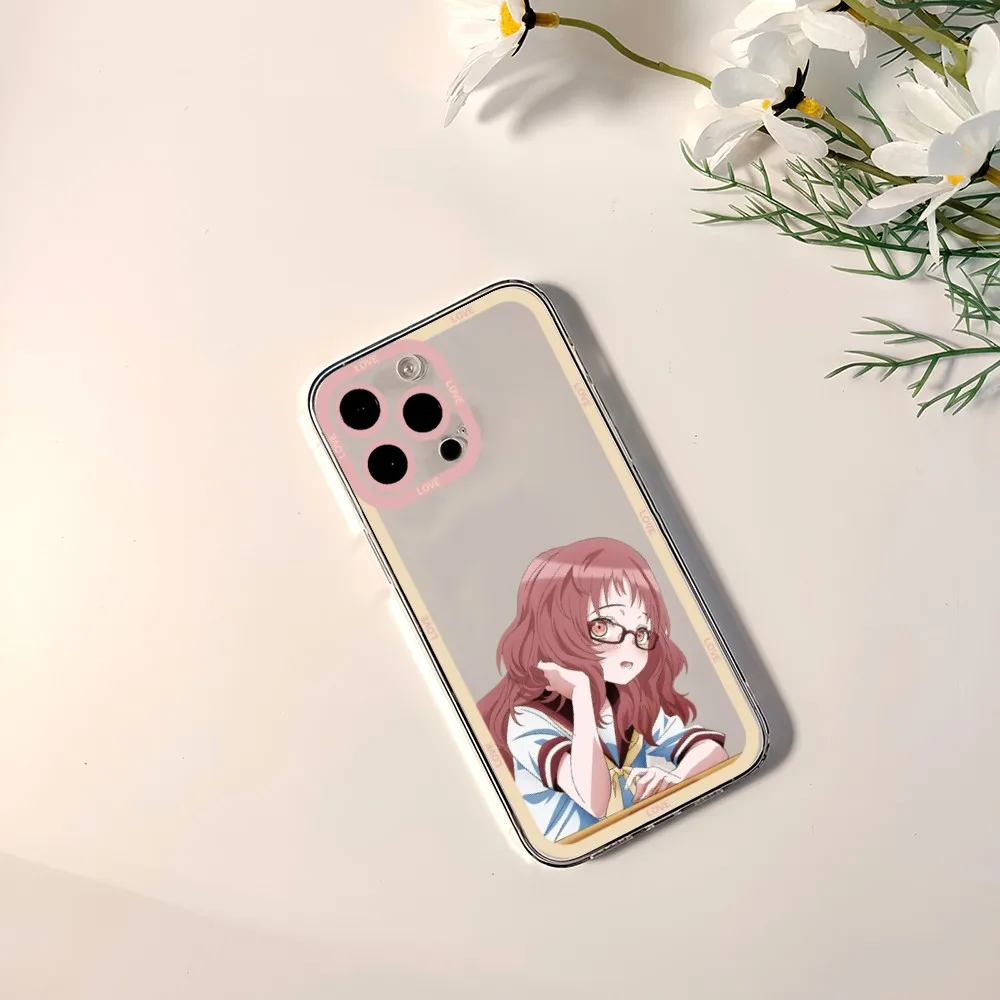 anime The Girl I Like Forgot Her Glasses Phone Case Phone Case For iPhone 11 12 Mini 13 14 Pro Max Transparent Shell
