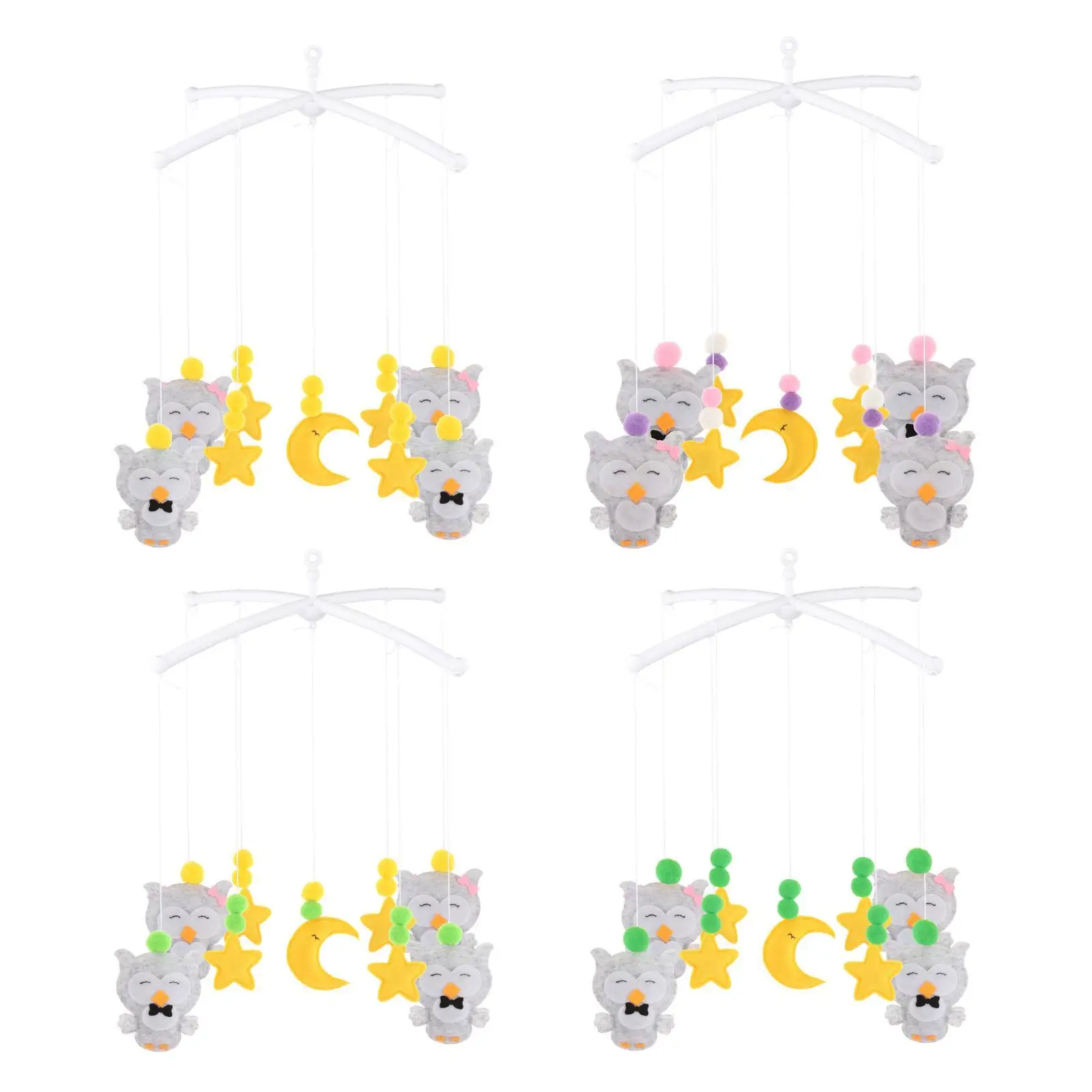 Crib Hanging Toys Interactive Unisex Toy Bed Bell Baby Crib Mobile for Living Room Nursery Pushchair Bedroom Decoration