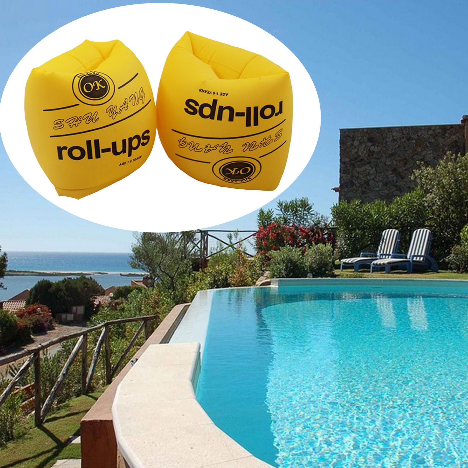 PVC Inflatable Swimming Rings Tube Armlets Kids Adult Tube Arm Bands Floater Ring Safety Sleeves for Water Sports Swimming Pool