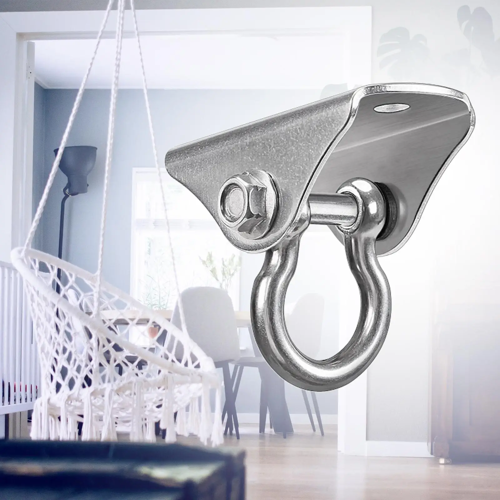 High Strength Swing Ceiling Base Buckle Stainless Steel Hammock Yoga Hanging Hook Bracket Playground Gym Sandbag Part